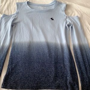 Soft open shoulder sweatshirt